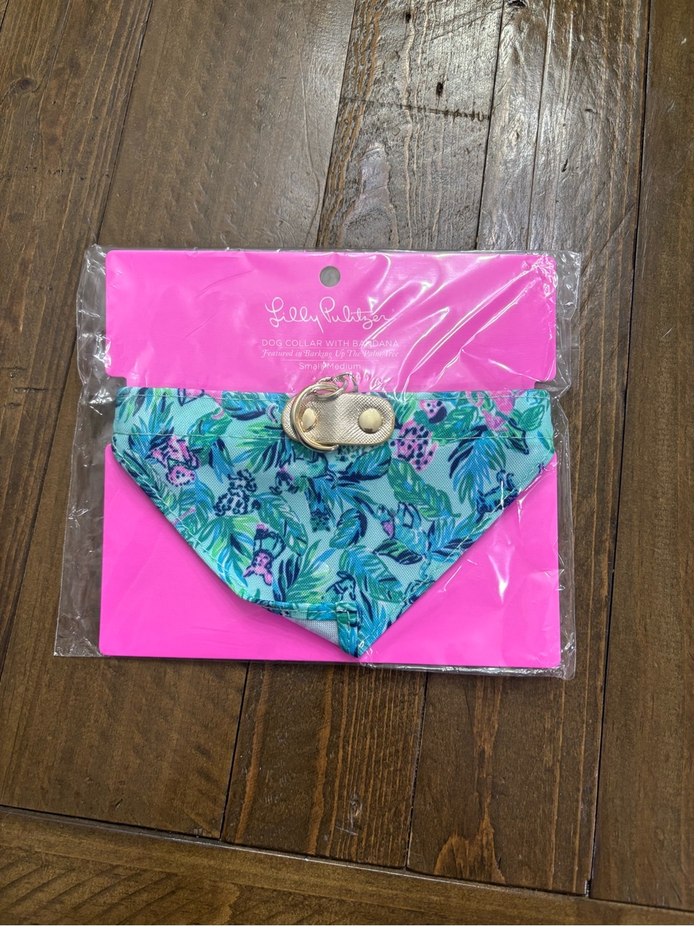 Lilly Pulitzer Dog Collar with Built in Bandana